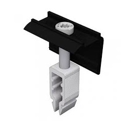 Aluminium rail eindklem