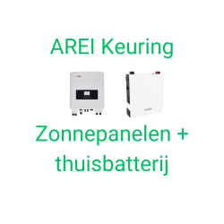 Arei keuring zonnepanelen en thuisbatterij