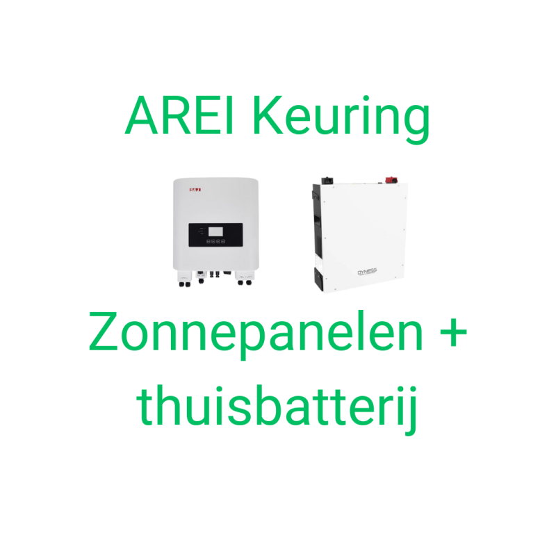 Arei keuring zonnepanelen en thuisbatterij