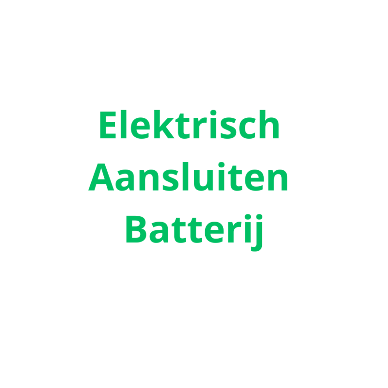 Aansluiting batterij door Solarsupply